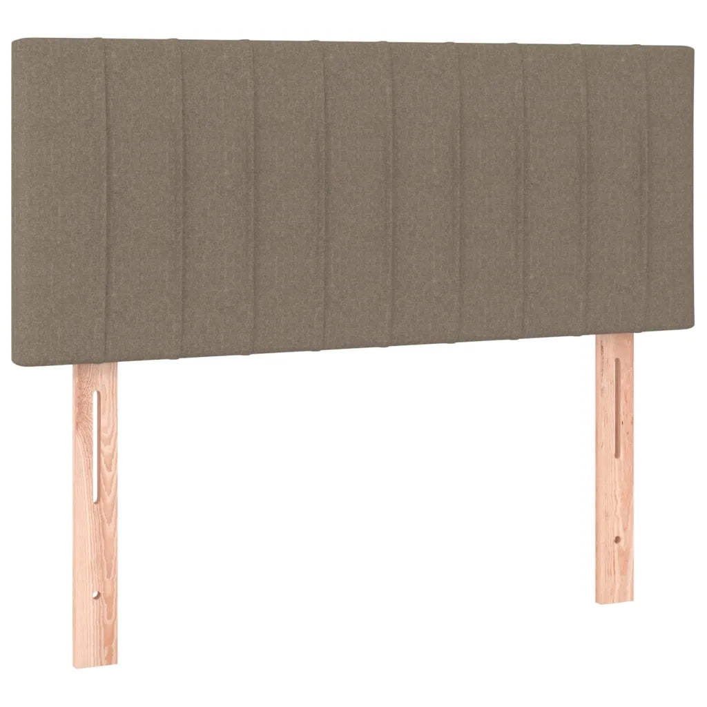 Letto singolo | Letto per adulti | Giroletto a Molle con Materasso Tortora 100x200 cm in Tessuto
