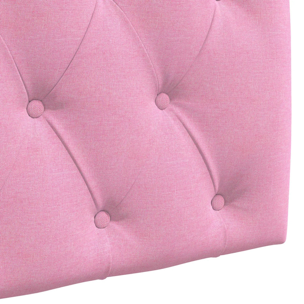 Testiera | Testata sospesa Con luce LED Rosa Tessuto