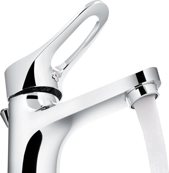 Wastafello con maniglia a goccia con design lineare