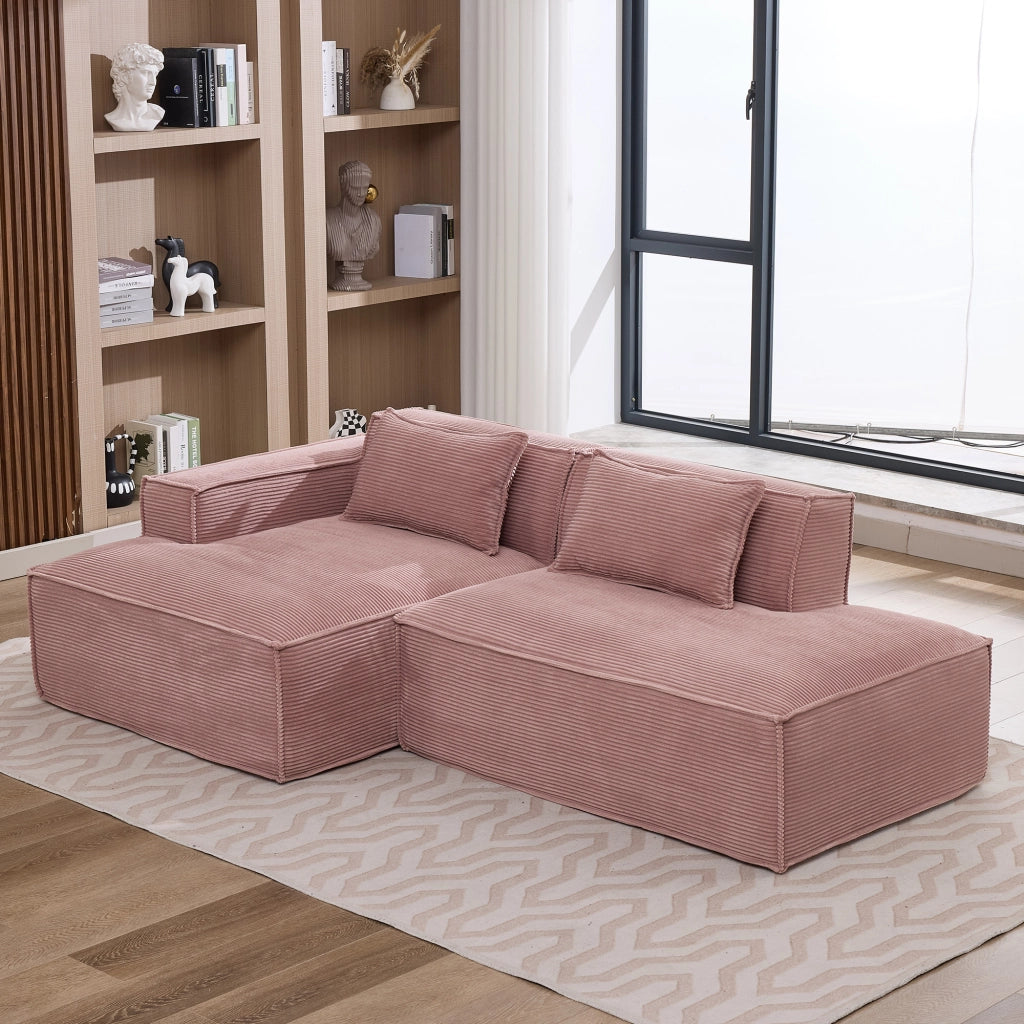 Divano 2 Posti con Cuscini ¨C MINIMAL ¨C Tessuto, 235 cm