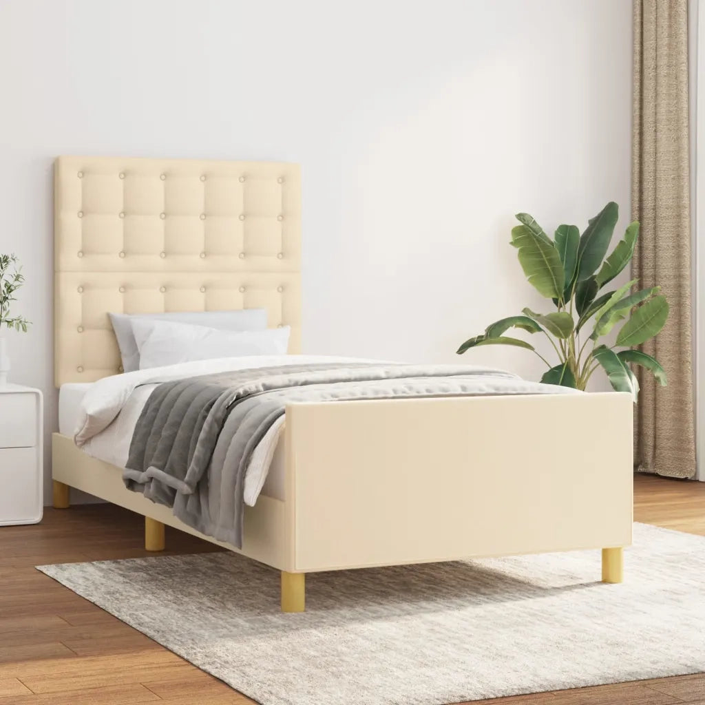 Giroletto senza Materasso Crema 100x200 cm in Tessuto 3125362
