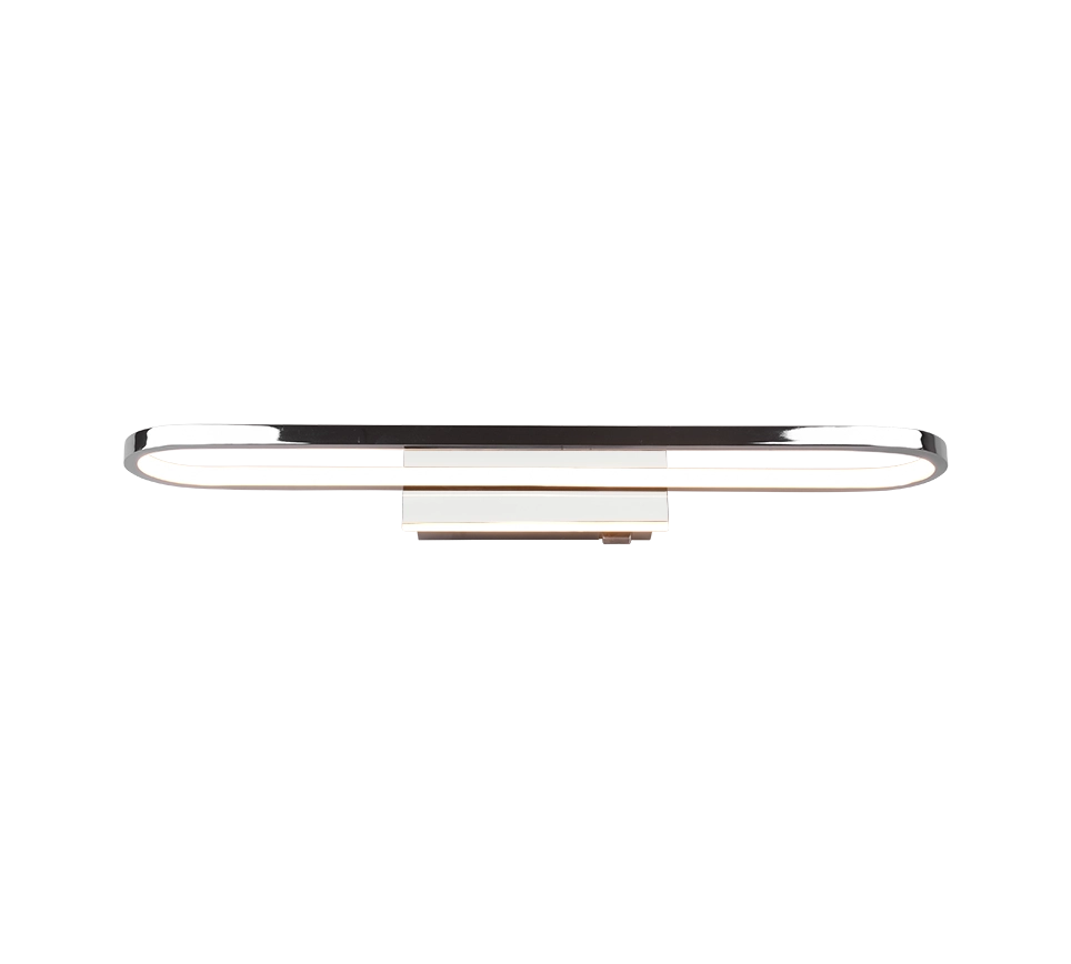 Applique LED H2O, metallo, cromo, L 60 cm, Gianni