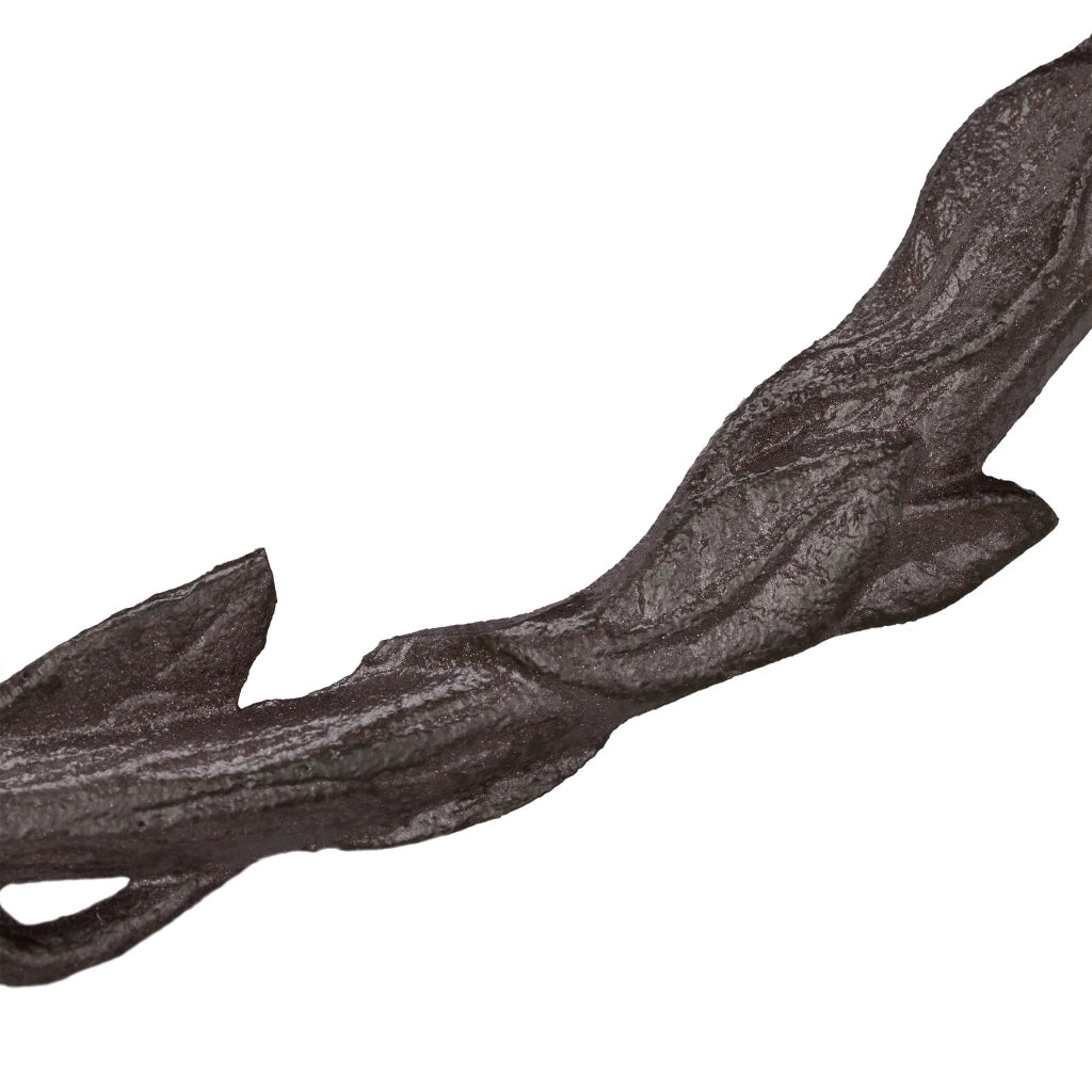 Abbeveratoio floreale da parete per uccelli da giardino in ghisa verde 30 x 20 x 15 cm 13_0005023