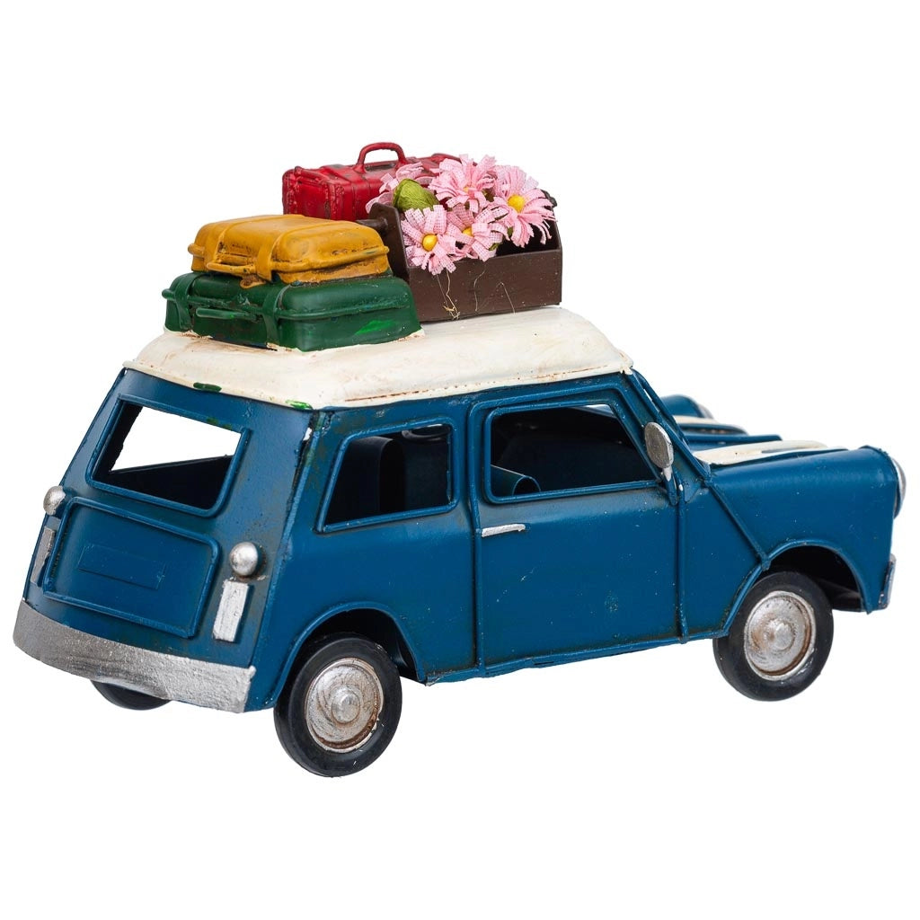 Auto in metallo blu 16x7,5x10h