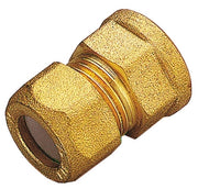 RACCORDO OTTONE DIRITTO BICONO F/GAS 10X3/8- TIEMME- 10,0 pz