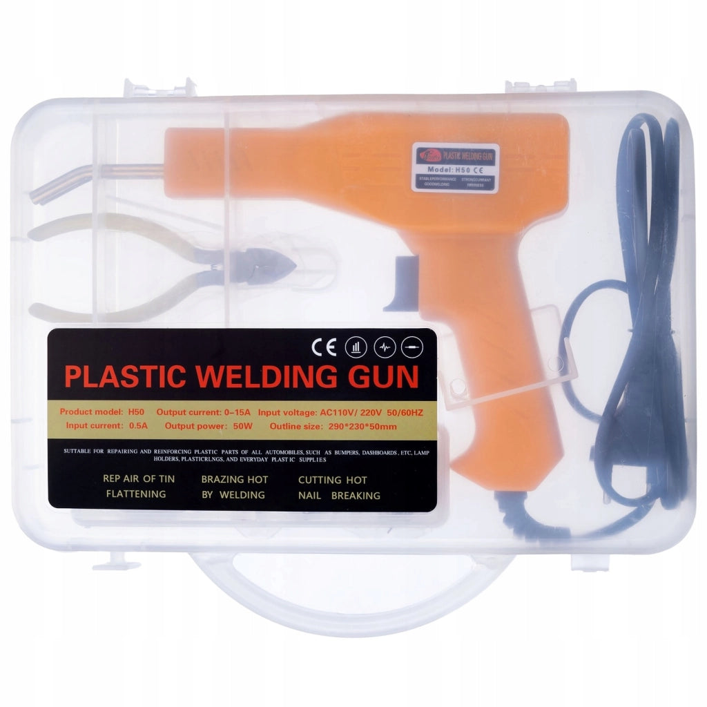 Saldatore e Graffatrice per Plastica con Set di 200 Graffette e 800 Graffette di 8 Tipi – Kit Completo per Saldatura