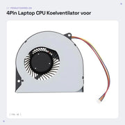 Ventilatore di raffreddamento per CPU a 4 pin per laptop
