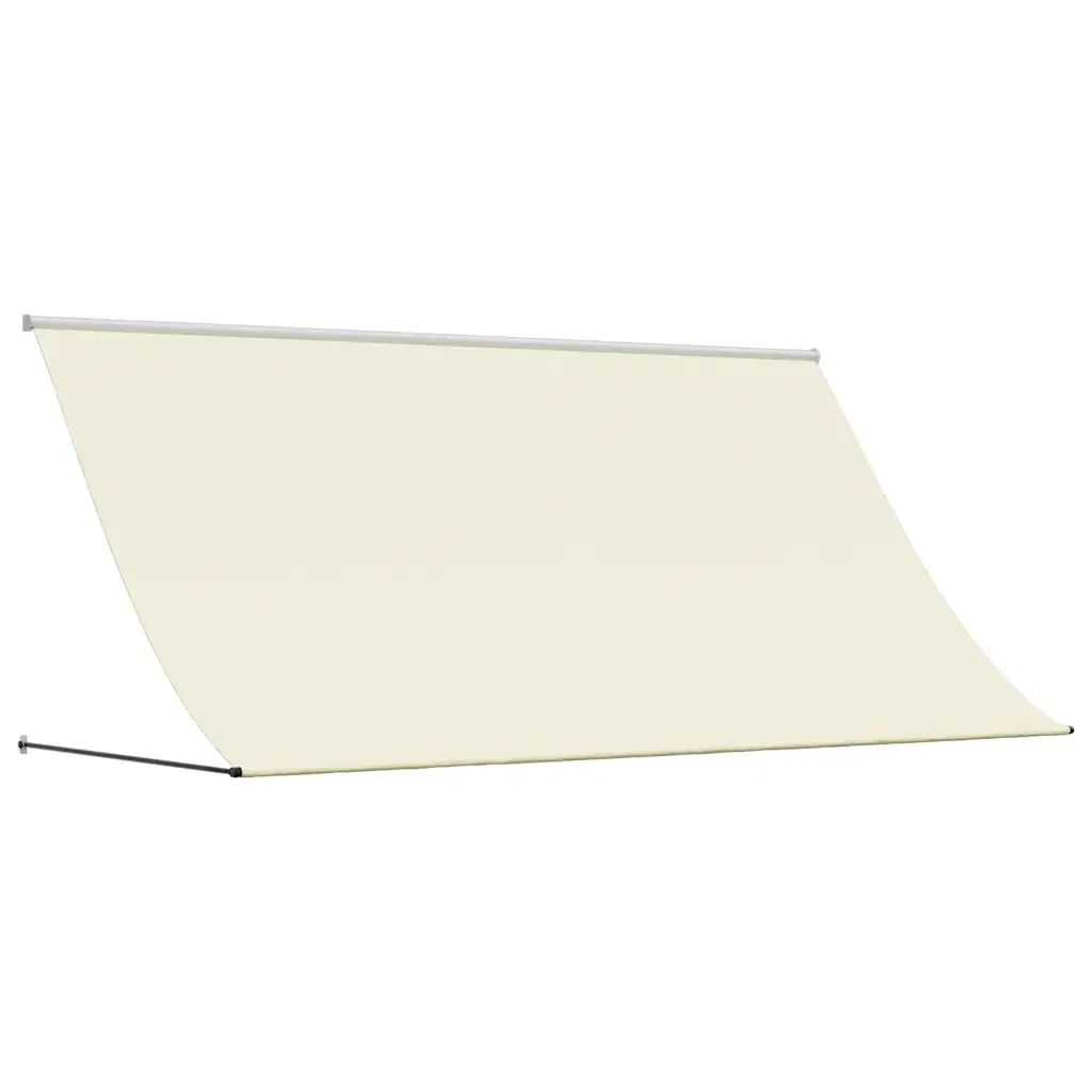 Tenda da Sole Retrattile-Tenda parasole per Patio Crema 300x150 cm in Tessuto e Acciaio
