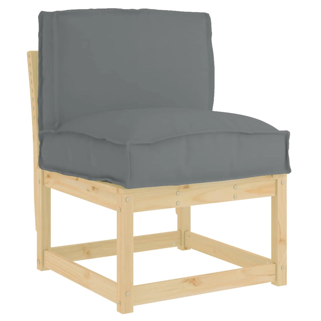 Cuscino Antracite 50 x 40 x 12 cm Tessuto Oxford 42001458
