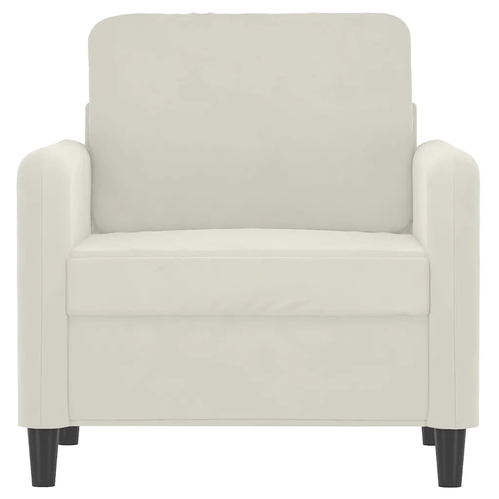 Poltrona Crema 60 cm Velluto 359430