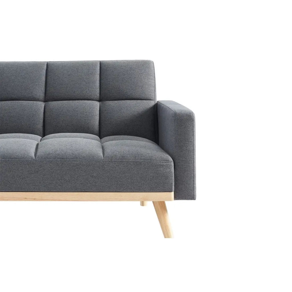 Divano 3 posti trasformabile ADONA - Grigio chiaro - Stile scandinavo