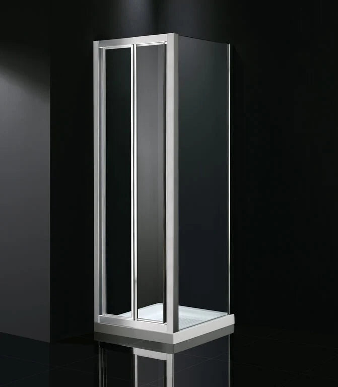 Box doccia angolare AKORD pieghevole + laterale fisso 70x70 cm cromo trasparente