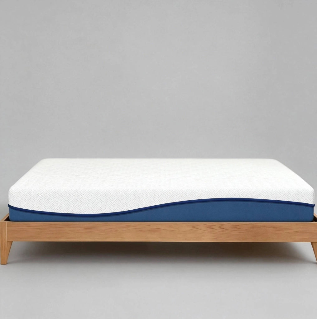 Materasso Memory Foam 140x190 cm con Rivestimento Lavabile e Supporto Medio, Estratto di Tè Verde