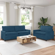 Set di divani 2 pcs Blu Velluto 3417135