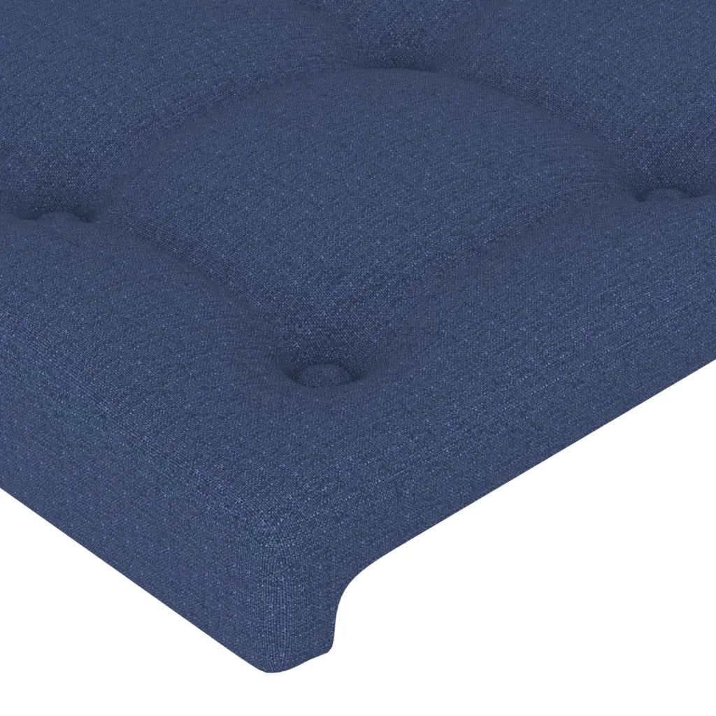 Testiera | Testata ad Orecchio Blu 103x16x78/88cm in Tessuto