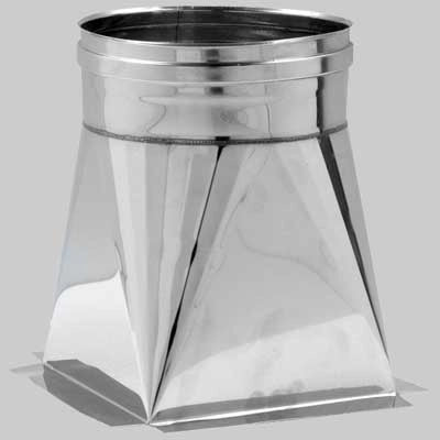 TRAMOGGIA INOX MONOPARETE  300 x 300 tubo Ø 250     MADE IN ITALY