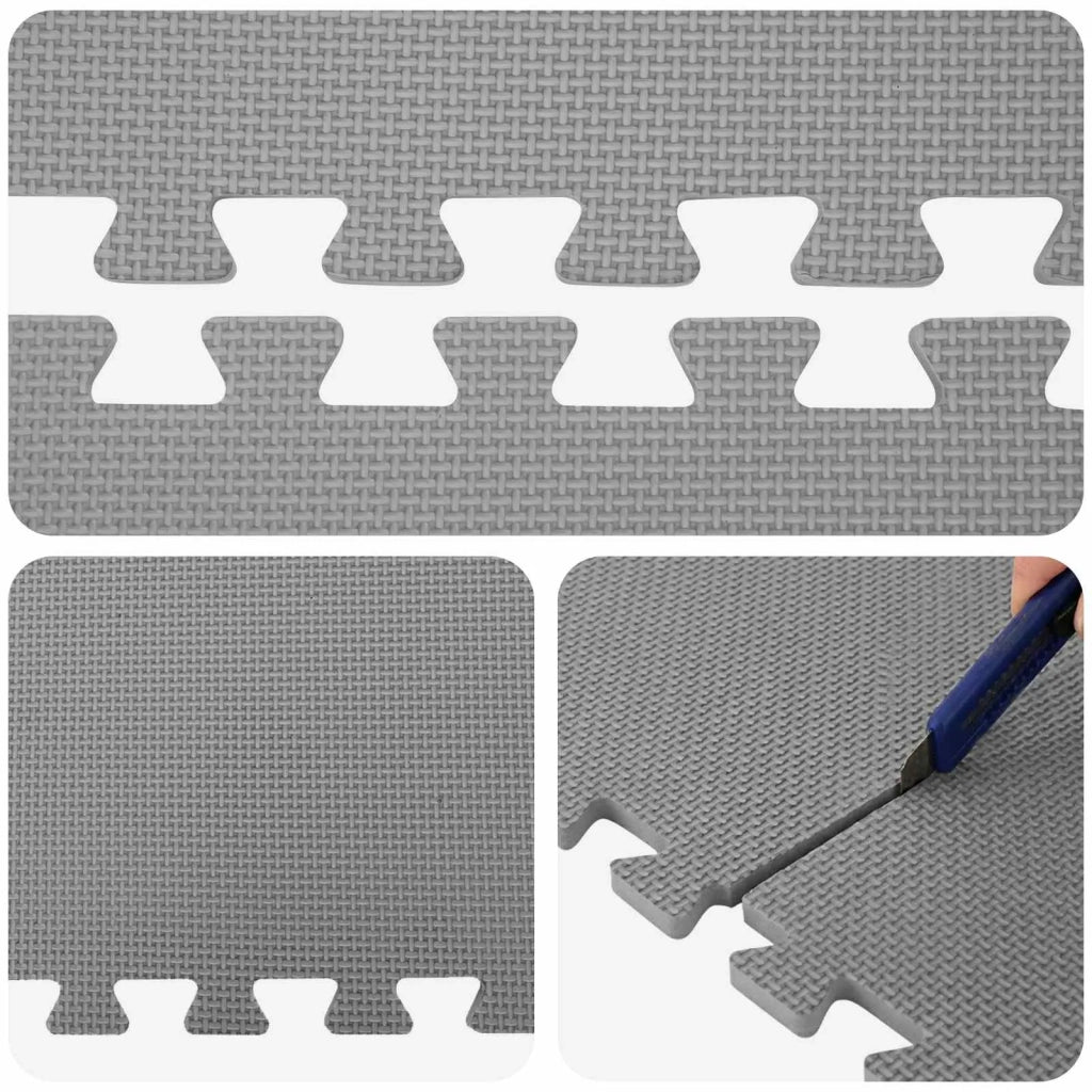 Tappeti 50 pcs Grigio 18 m² Schiuma EVA 42040729