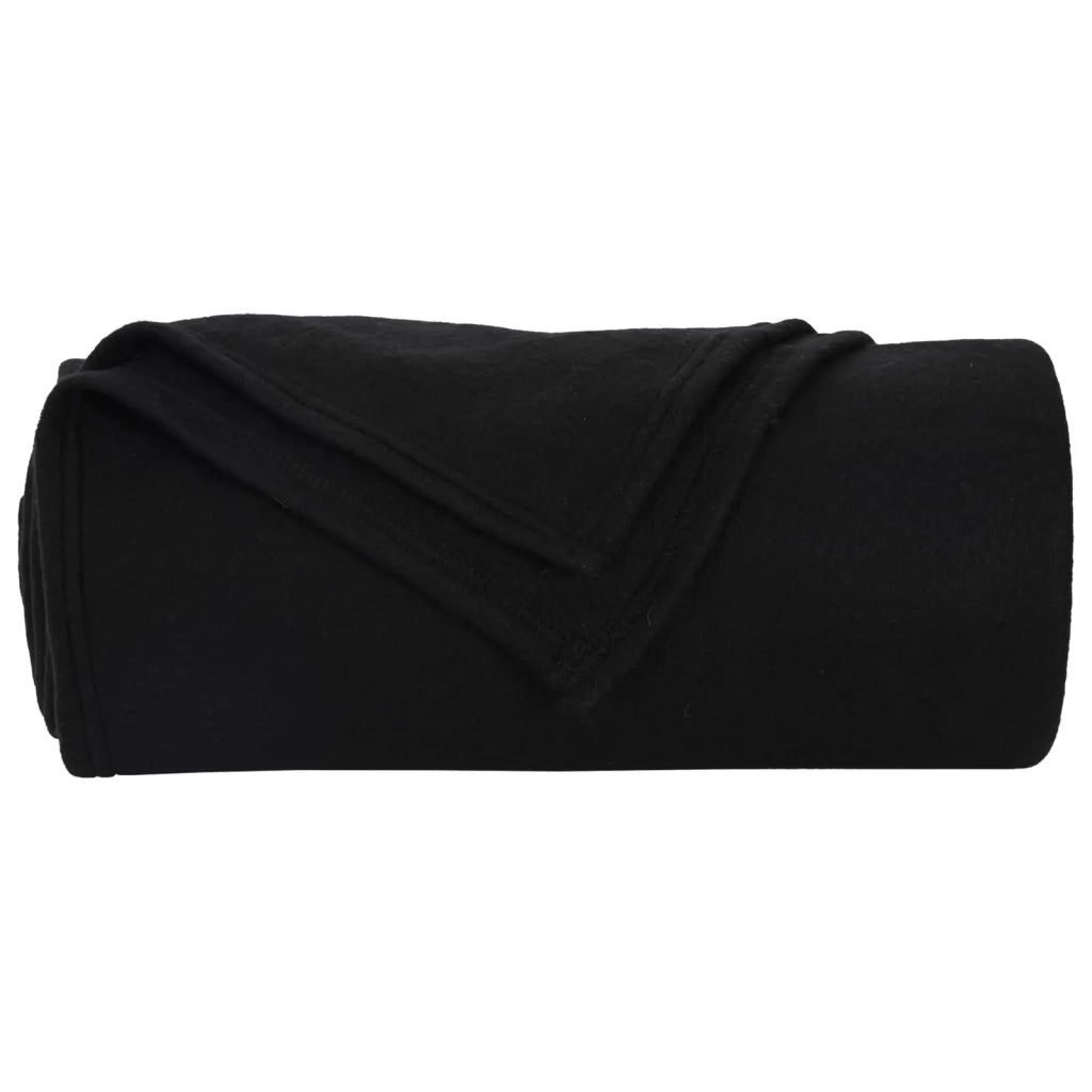 Coperte da Pile 6 pz Nero 270 x 240 cm Panno