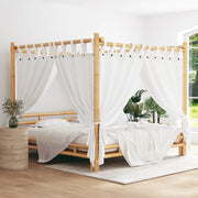 Letto a Baldacchino 200x200 cm in Bambù