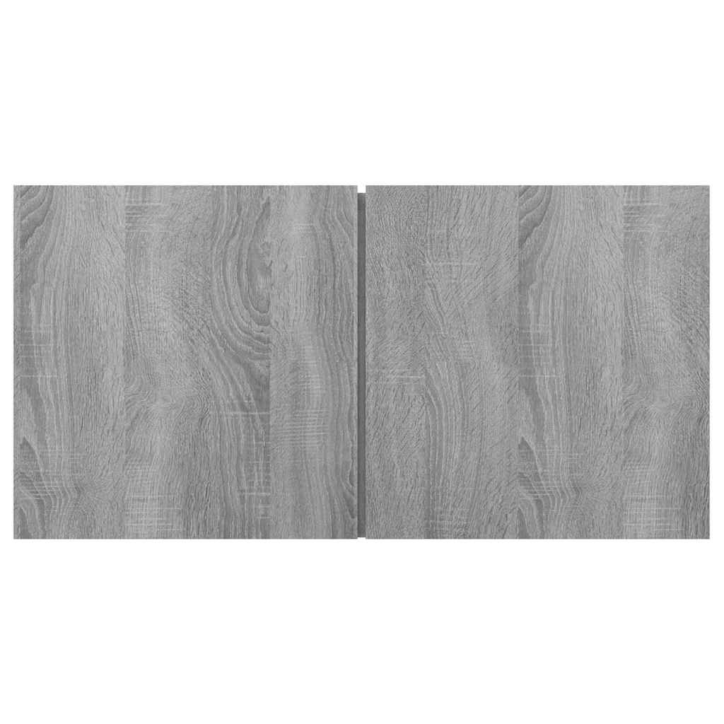 Mobili TV Pensili Grigio Sonoma 2 pz-Set di 2 Credenza per TV sospesa 60x30x30 Legno Multistrato
