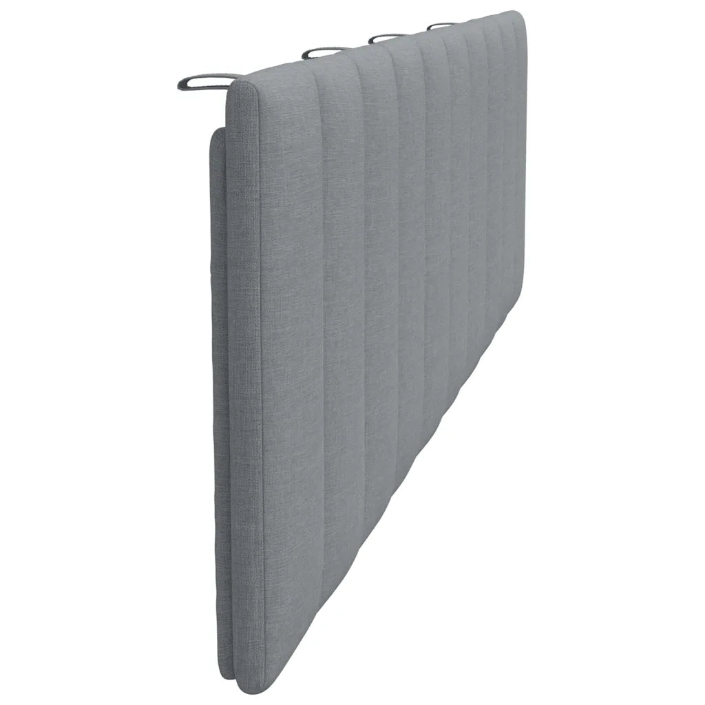 Cuscino Testiera Hanko Grigio Chiaro 180 cm in Tessuto 4019177
