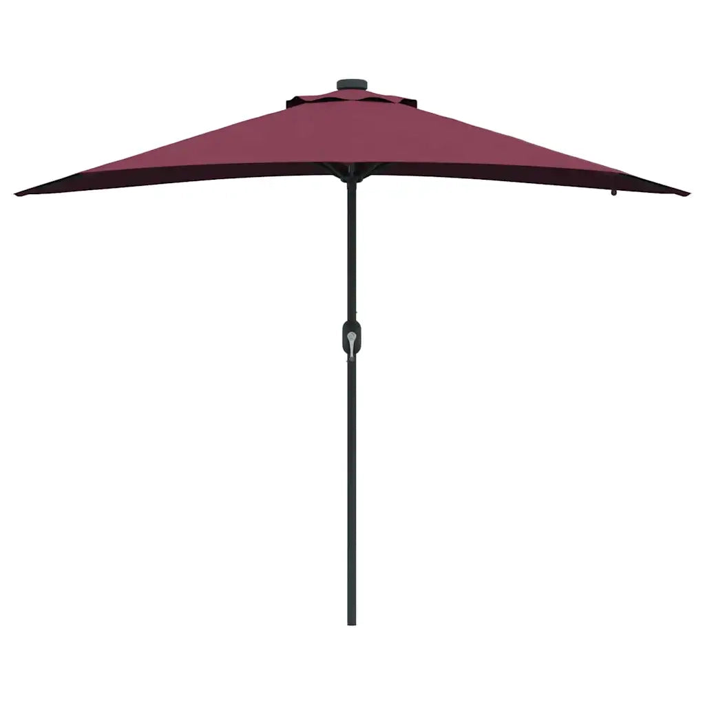 Ombrello da giardino Rosso Bordeaux 294 x 150 x 223 cm 42003263