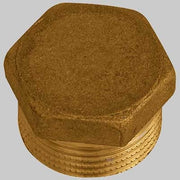 TAPPO MASCHIO ESAGONALE OTTONE GIALLO  1     MADE IN ITALY