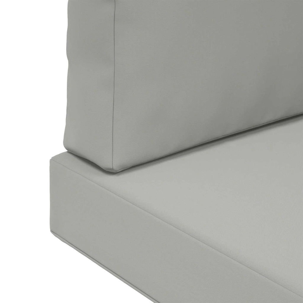 Cuscino per divano da esterno 3 pcs Grigio Poliestere 900745