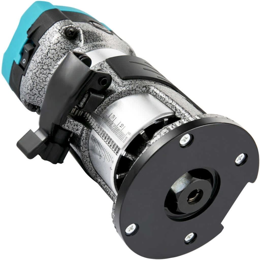 Fresatrice Verticale e Rifilatore per Legno VV-4B-220V Elettrico 710W 220V, con 4 Basi, Multifunzionale e Compatto per Fai da Te e Falegnameria