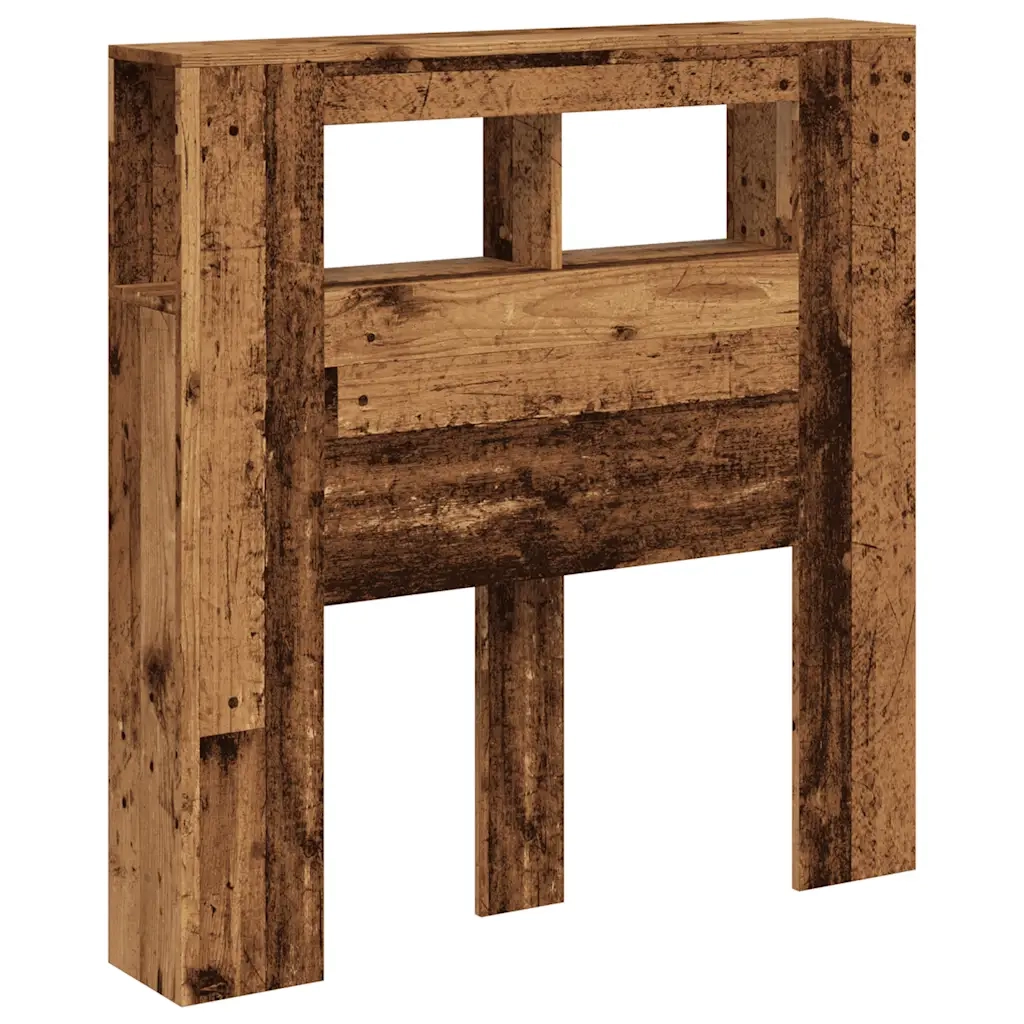 Testiera | Testata LED Legno Antico 100x18,5x103,5 cm Legno Multistrato