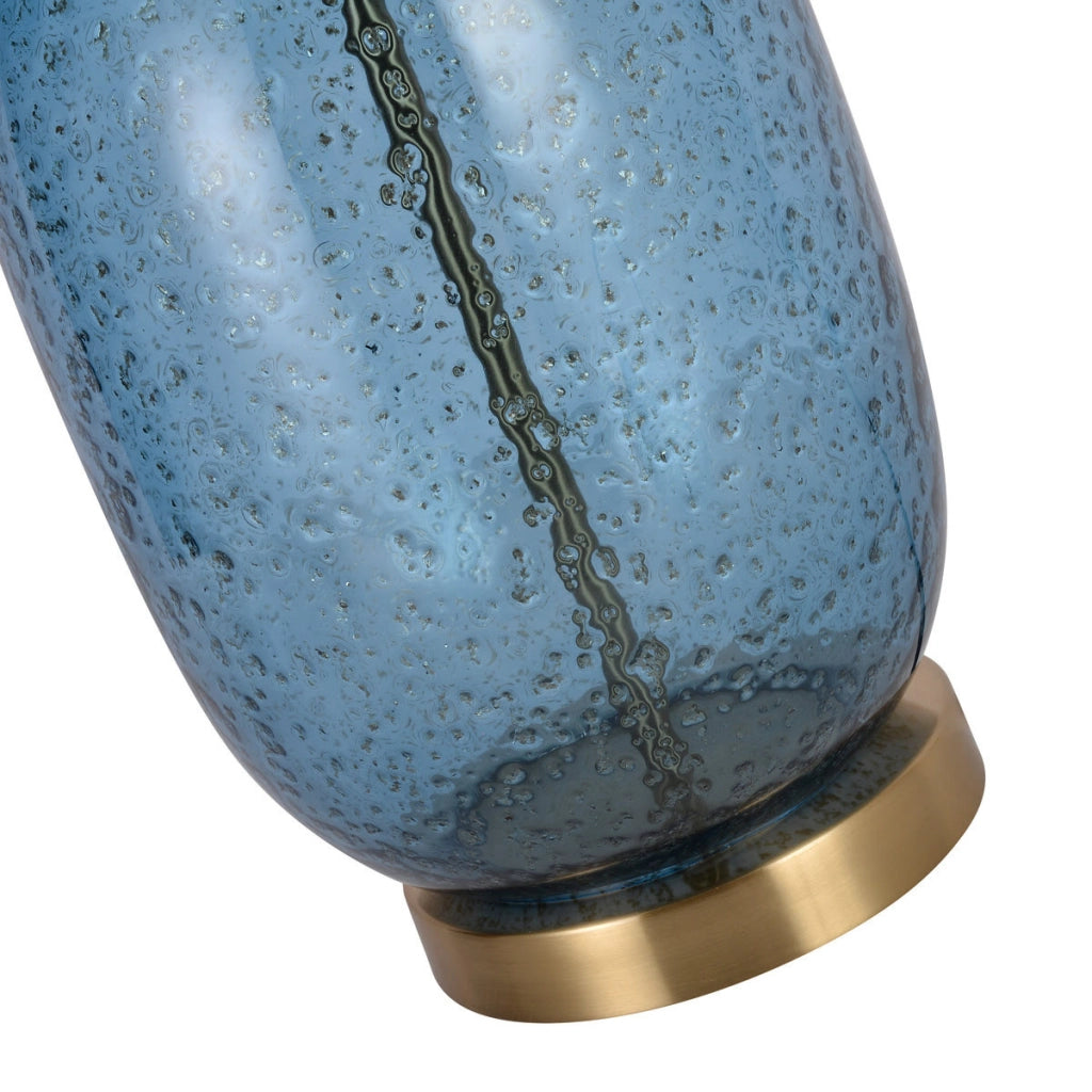 Lampada da tavolo Amur blu E27 58 cm Light Prestige