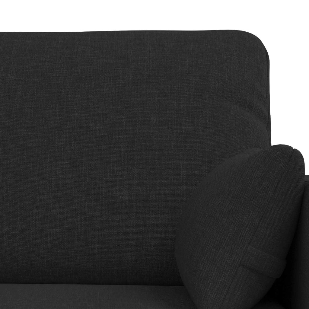 Set di divani 2 pcs Nero 139 x 78 x 80 cm Tessuto 3407495