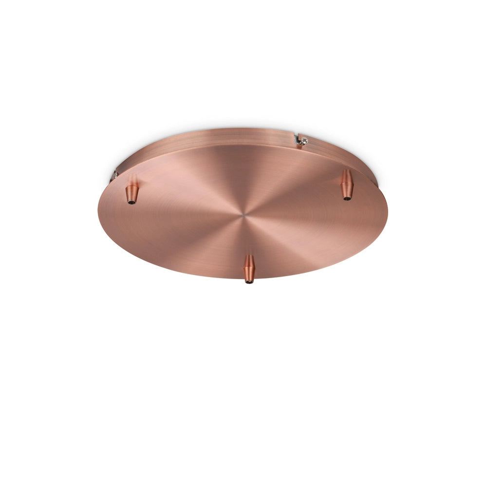 Rosone Standard All In Metallo Rame 3 Luci