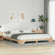 Struttura del letto Marrone 200 x 210 cm Pino massello 872908
