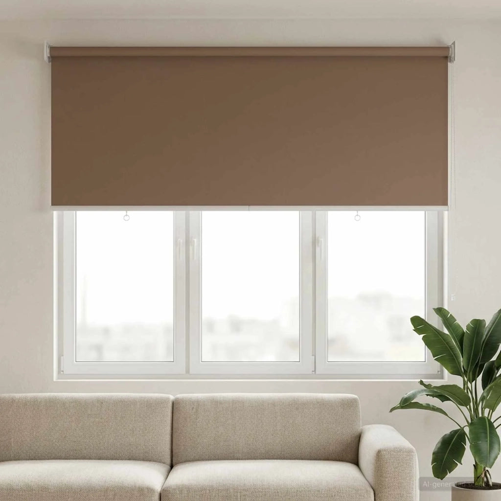 Voletta a rullo | Tenda a rullo con protezione UV Tortora 120 x 140 cm