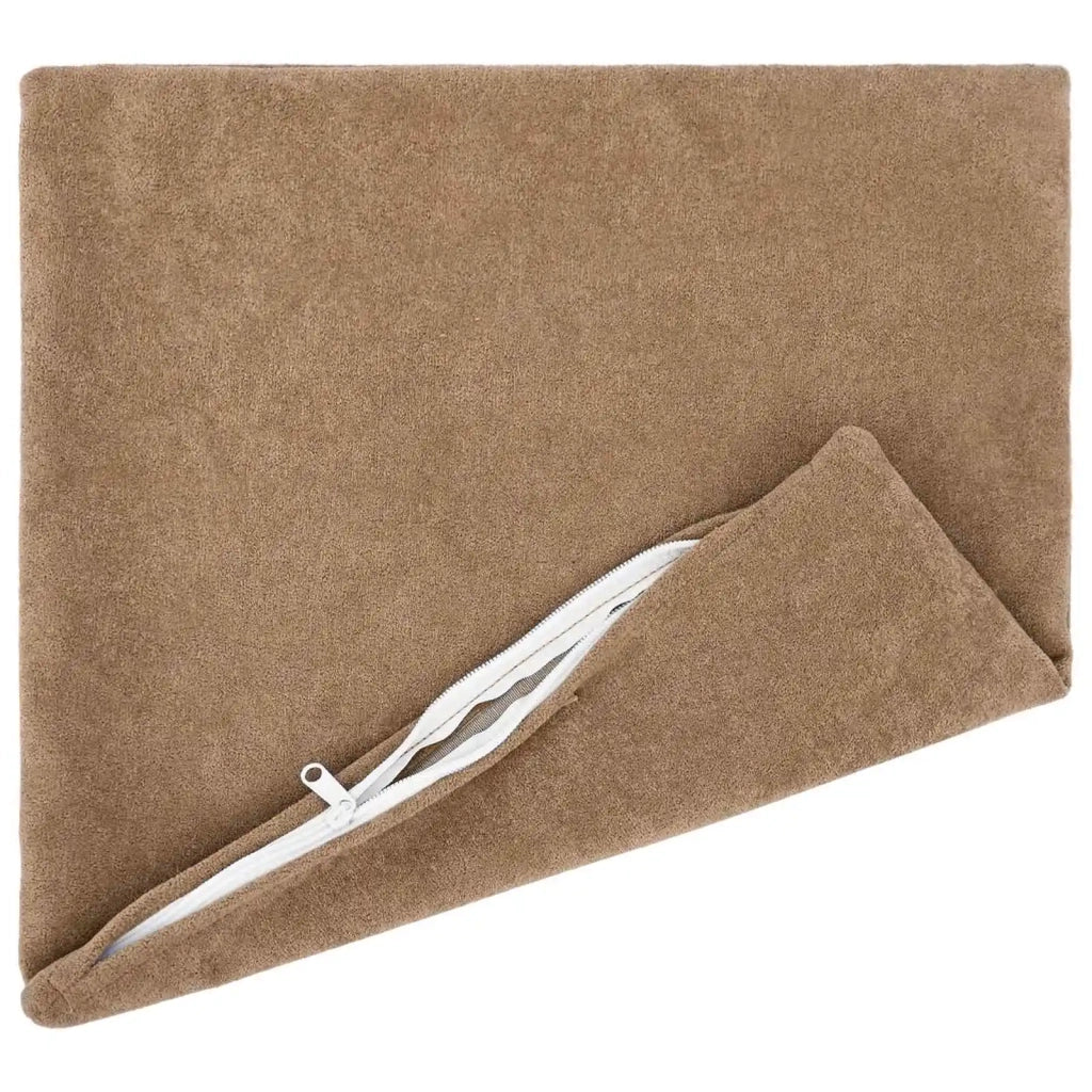 Cuscino con cuscino HEERLEN 12 pz Tortora Fleece in microfibra 927099