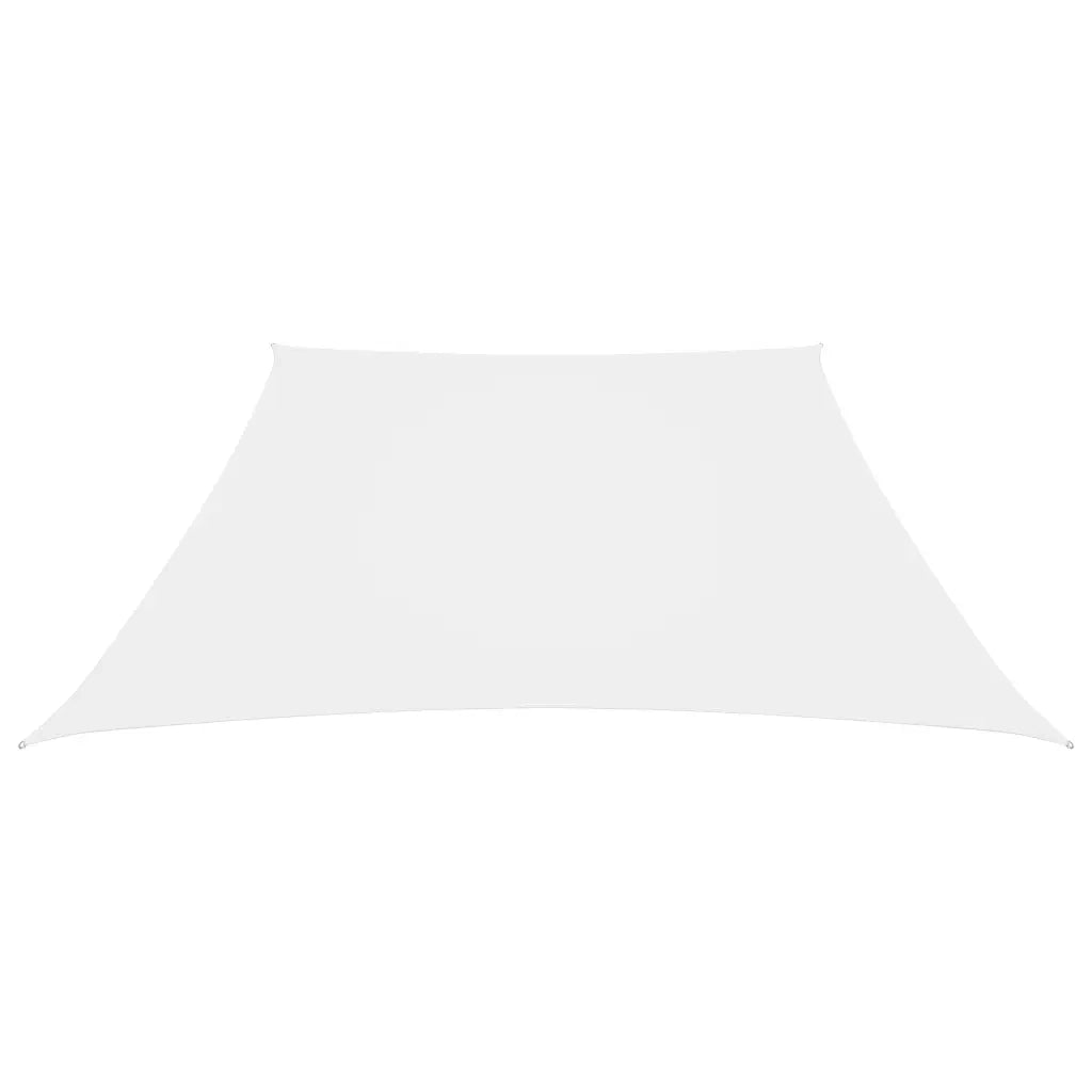 Parasole a Vela in Tela Oxford a Trapezio 2/4x3 m Bianco 135296