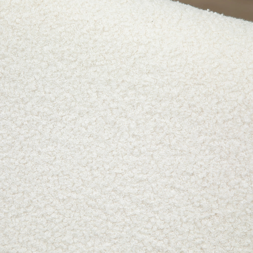 Poltrona dondolo in legno imbottita ¨C Minimal ¨C crema 60x81x71 cm