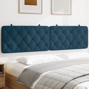 Cuscino Testiera Blu 200 cm in Velluto 374751