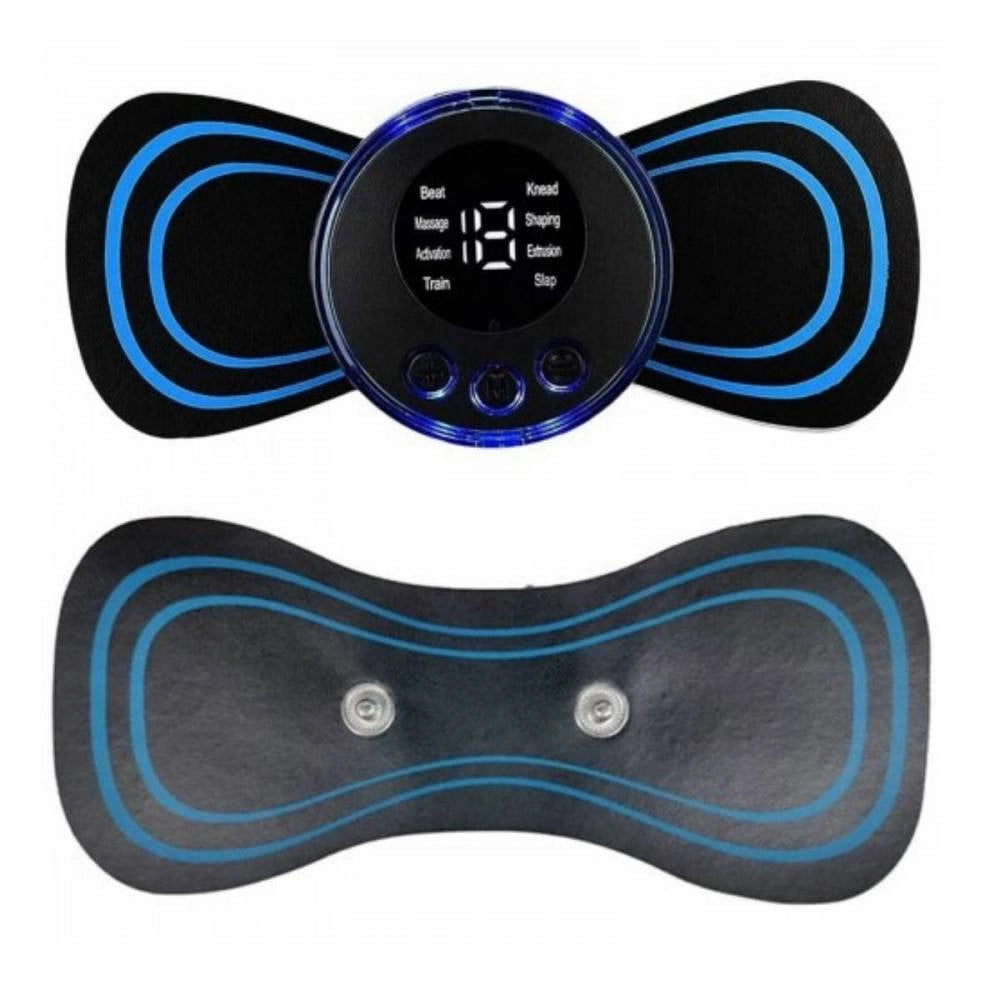 Trade Shop - Massaggiatore Cervicale Elettrostimolatore Mini Portatile Massaggio Collo -
