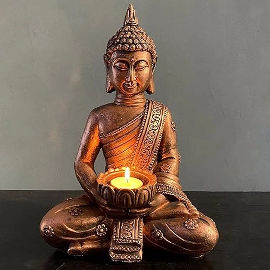 Ornamento sedente di Buddha Thaï con candelabro per decorazione esterna su balcone - figura meditativa di Buddha in cera per resistenza al freddo 

Modello: 
Specifica tecnica: 
Codice prodotto: