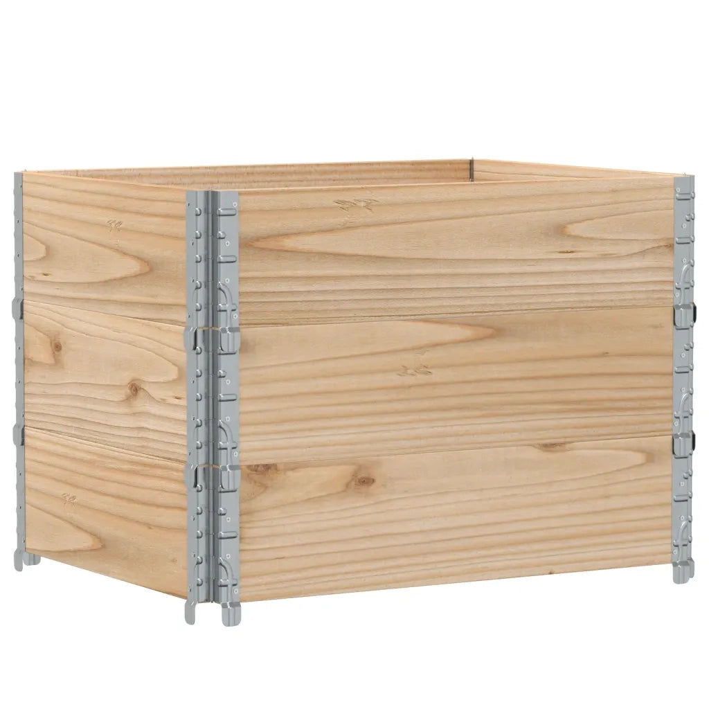 Paretali per Pallet 3 pz 80x60 cm in Legno Massello di Pino CFW7994469