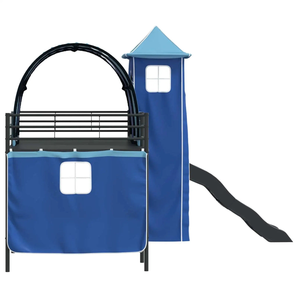 Struttura del letto loft per bambini Nero e Blu 90 x 200 cm 42020881