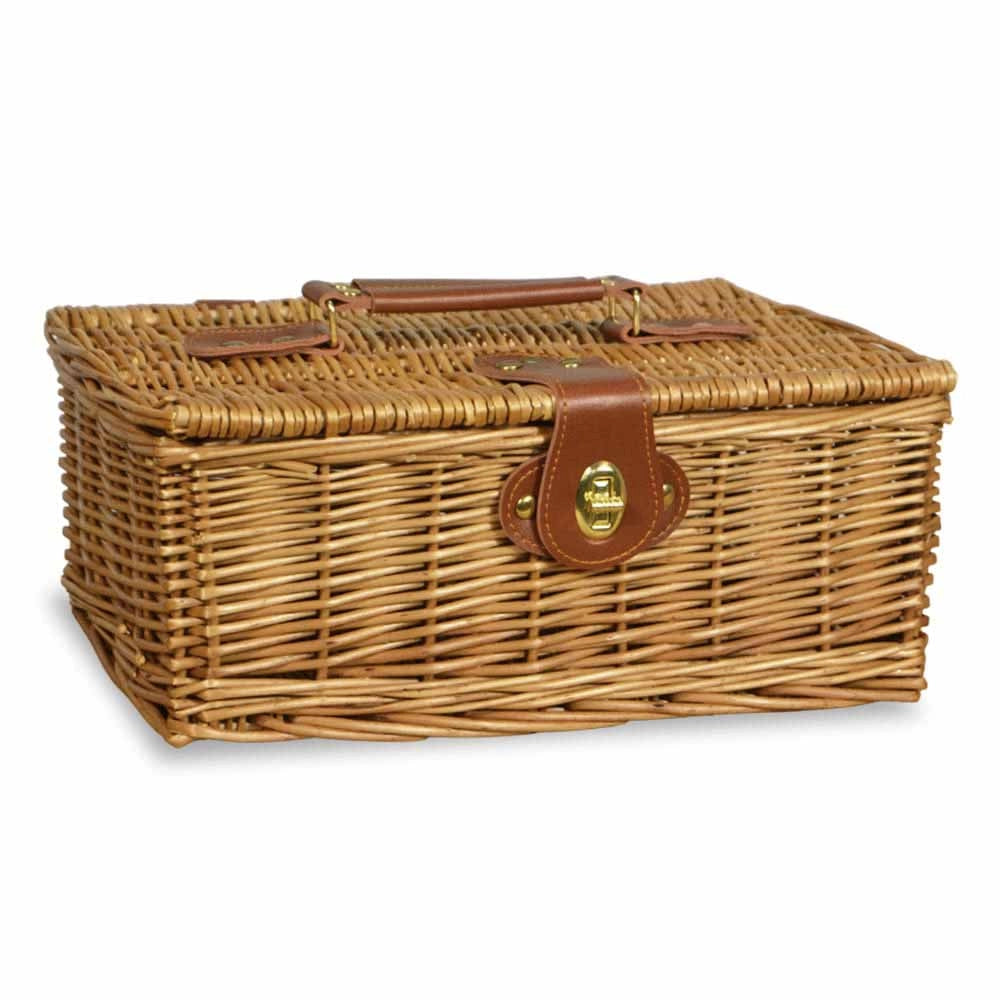 Cesto Bauletto in Vimini naturale con Manico cm 30 x 21 x 13 h