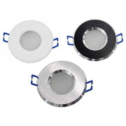 Trade Shop - Porta Faretto Incasso Per Doccia Impermeabile Ip44 Supporto Faretti Gu10 Luci P4 -