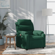 Poltrona Reclinabile Verde Scuro in Velluto 373502