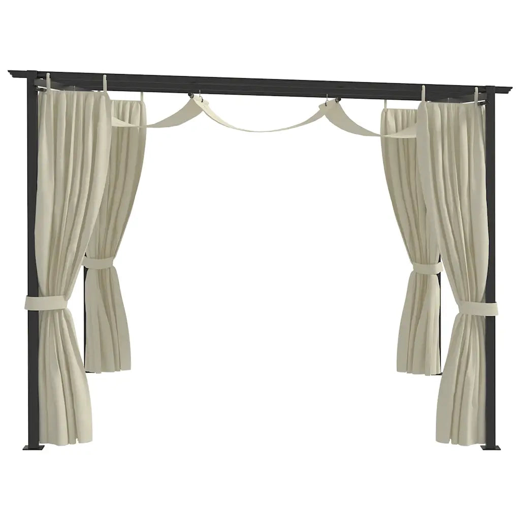 Gazebo 4x3 m Crema cod mxl 40258