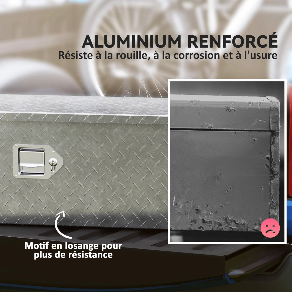 Cassetta portattrezzi in alluminio ¨C Xylo ¨C 99x33x25,5 cm argento