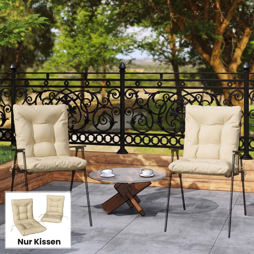 Cuscino da esterno con schienale e lacci ¨C zephmum ¨C Beige