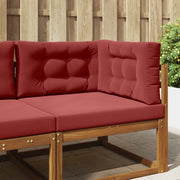 Cuscino per divano da esterno 3 pcs Rosso vino Poliestere 900889
